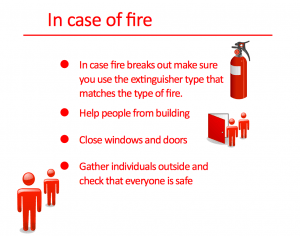 Safty Items In Case of Fire