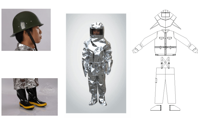 Aluminized fire suit china